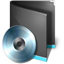 Folder Music Black icon